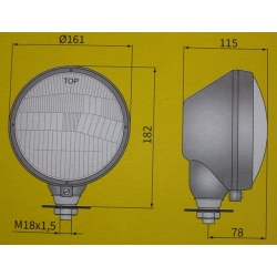 Reflektor URSUS R2 plastik L/P (506570451)